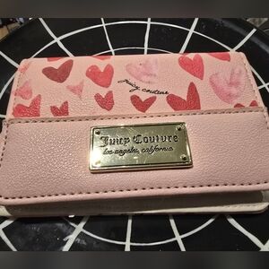 Juicy Couture Pink and Red Heart Wallet